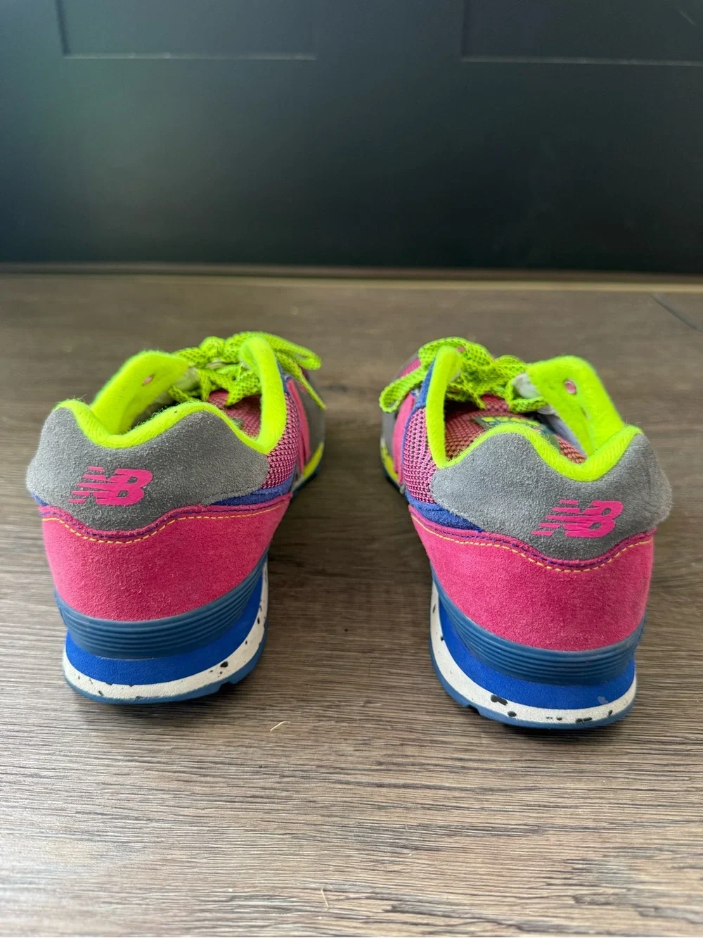 New Balance Women’s Pink & Neon Green Accent Sneakers